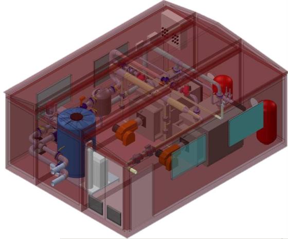 Газовая модульная котельная установка БТК